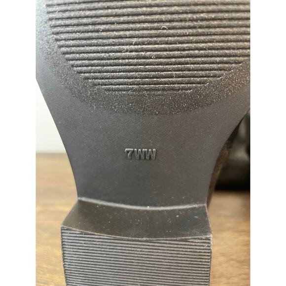 Torrid 5050 Over the Knee Boots 7WW Extra Wide Calf Deep Black Buckle NWT - Picture 2 of 11